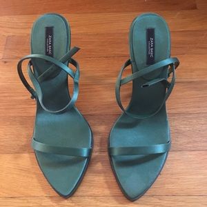 NEVER WORN Zara Satin High Heel Sandal